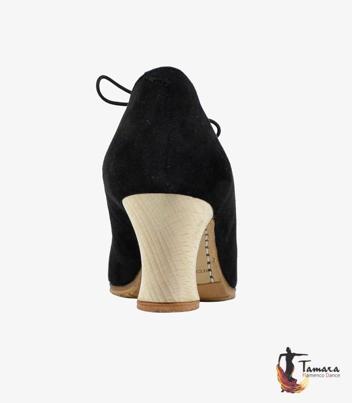 Zapatos de flamenco Fandango Negro Ante y Serpiente