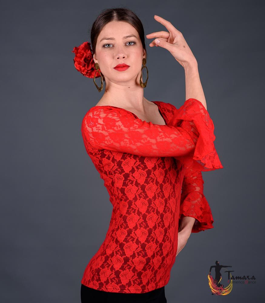 Camiseta Alcazar - Viscosa y encaje