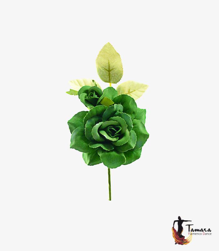 Flor Flamenca Cristina - 8 cm Verde Andalucia