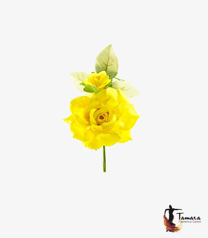 Flor Flamenca Cristina - 8 cm Amarillo