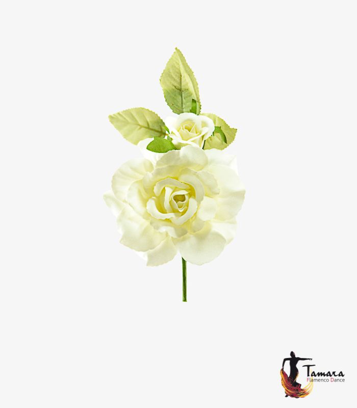 Flor Flamenca Cristina - 8 cm Marfil