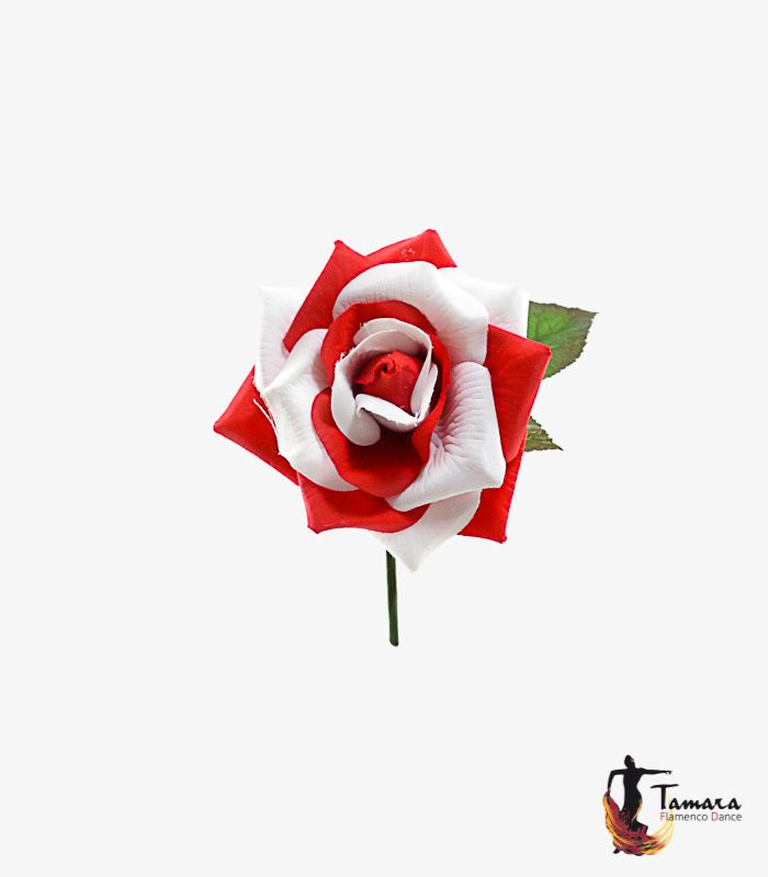 Flor Flamenca Bicolor - 10 cm Rojo