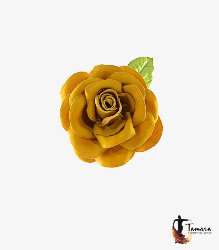 Flor Flamenca Luz - 12 cm Mostaza