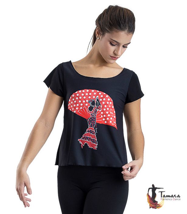 Camiseta flamenca - Diseño 18 Mangas L