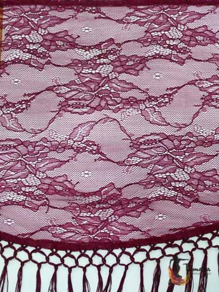 Mantoncillo Mujer - Encaje Burdeos