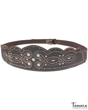 Cinturon cuero campero mujer - Diseño 2 L