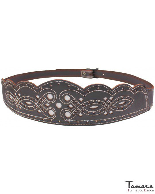 Cinturon cuero campero mujer - Diseño 2 L