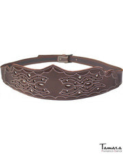 Cinturon cuero campero mujer - Diseño 6 L