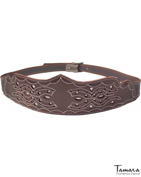 Cinturon cuero campero mujer - Diseño 6 L