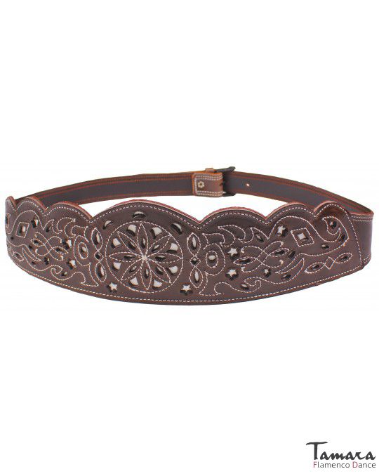 Cinturon cuero campero mujer - Diseño 1 L