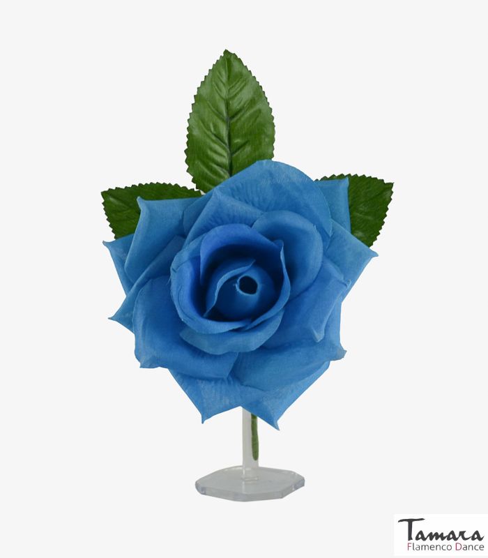 Flor Flamenca Linda - 10 cm Turquesa