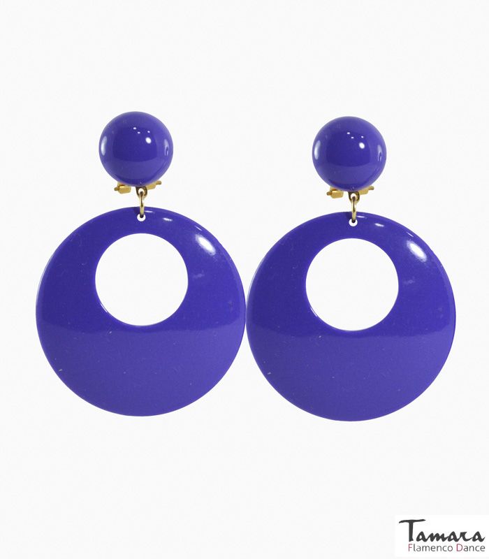 Argollas Flamencas - Pasta Grande Morado