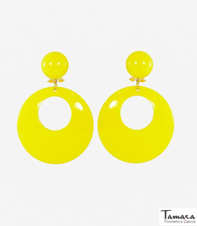 Argollas Flamencas - Pasta Grande Amarillo