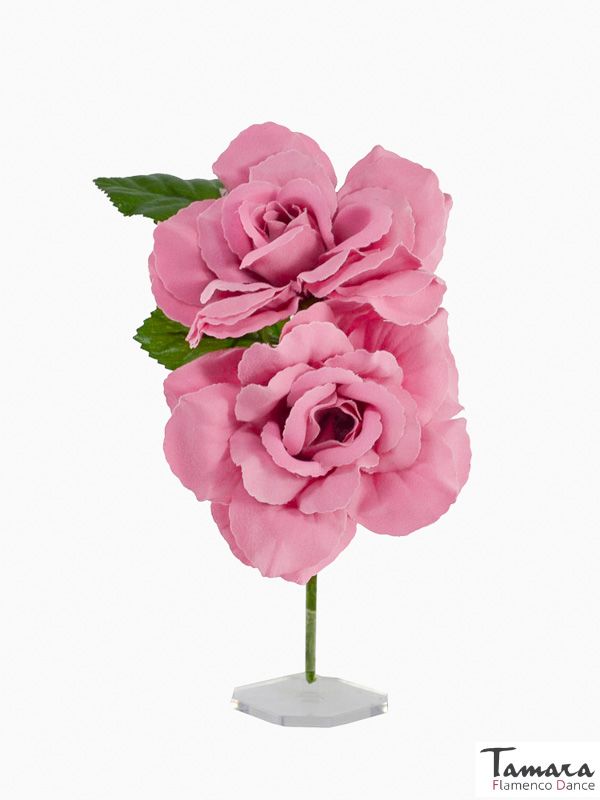 Flores de flamenca Isabel - 8 cm Rosa