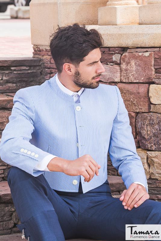 Traje corto campero 500 rayas - Hombre