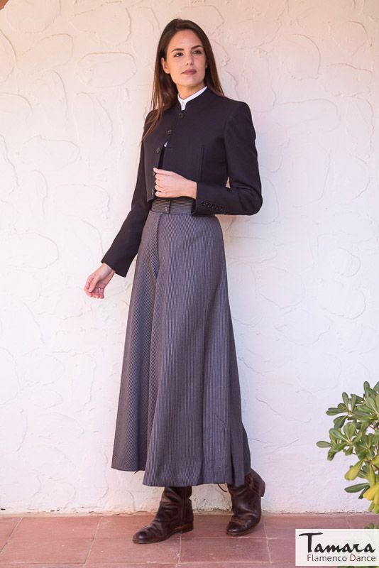 Falda - pantalón Giralda - Tallas 50 a 60 Tejido Rayas