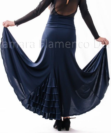 Falda flamenco Almería niña - Viscosa (falda-vestido)