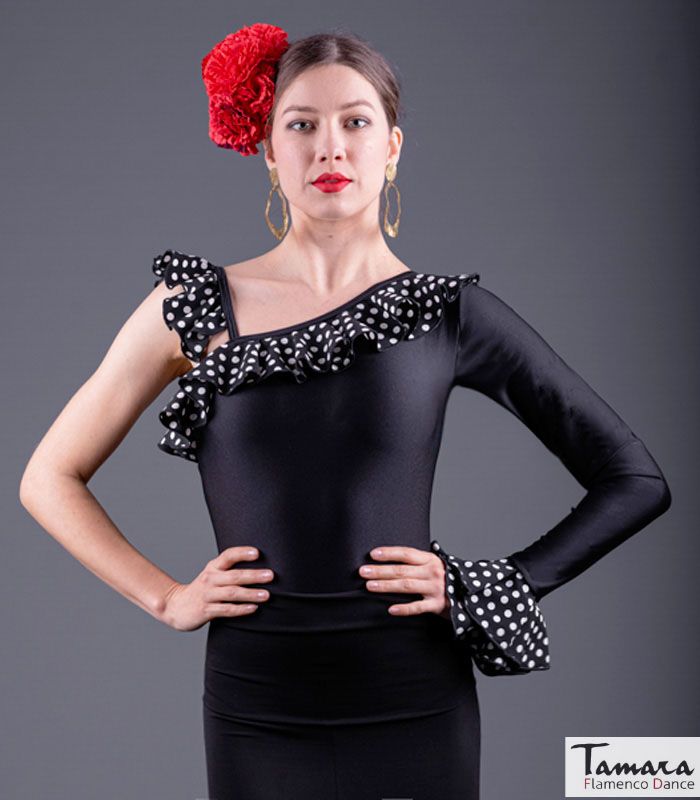 Body Triana - Lycra y koshivo Rojo con lunares negros