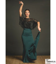 Falda flamenco Oliva Niña - Punto elástico