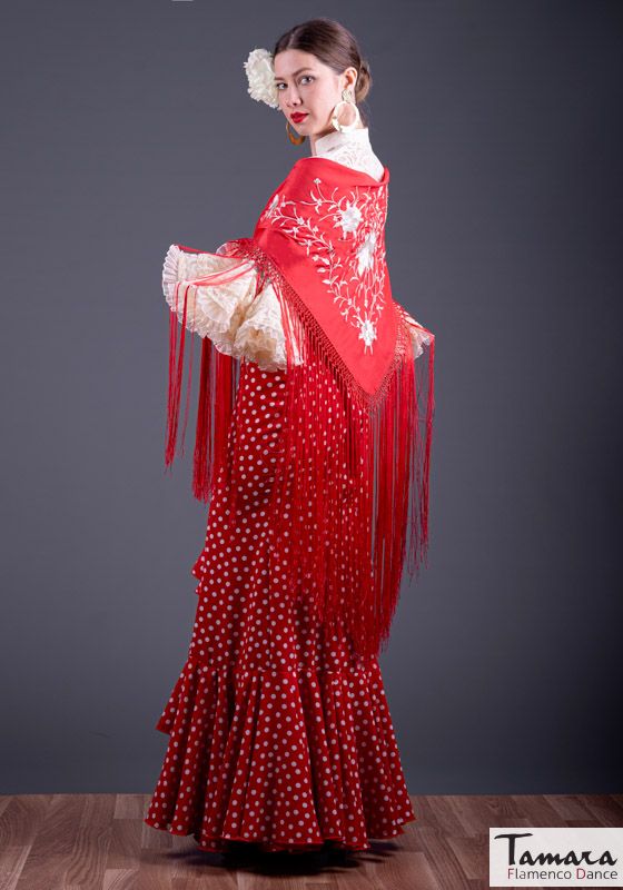 Mantoncillo Florencia - Bordado Blanco