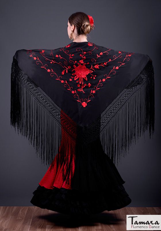 Manton Roma - Bordado Rojo