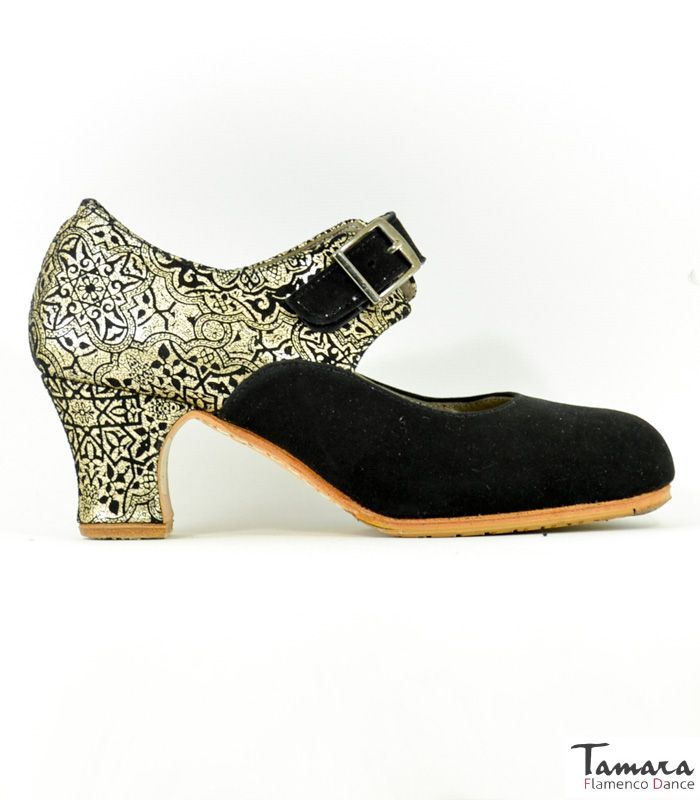 Zapatos de flamenco Galera 38 Negro Ante