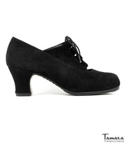 Zapatos de flamenco Taranto Negro Ante