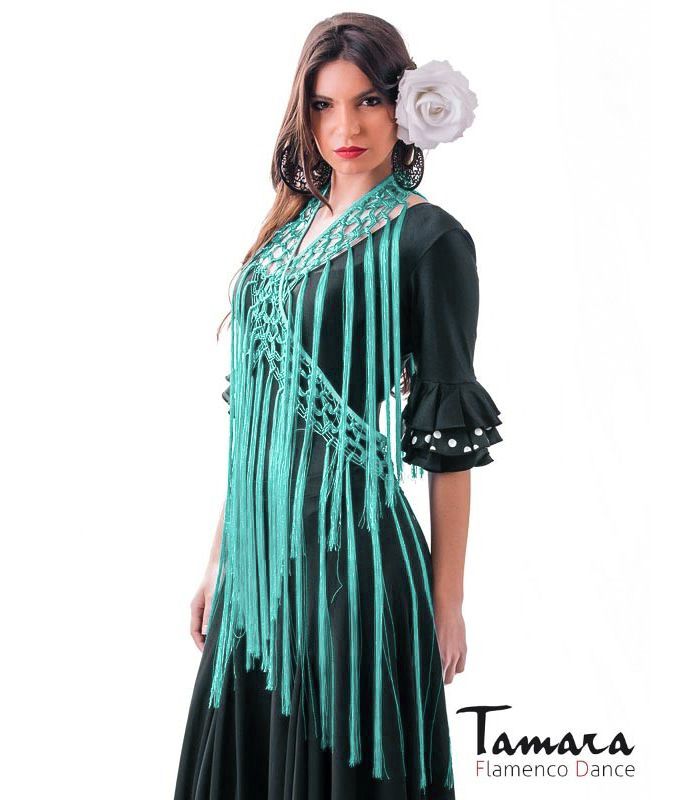 Fleco para baile TAMARA ( 2 metros) Verde Agua