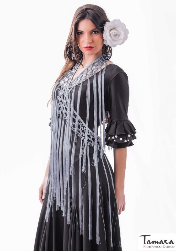 Fleco para baile TAMARA ( 2 metros) Gris