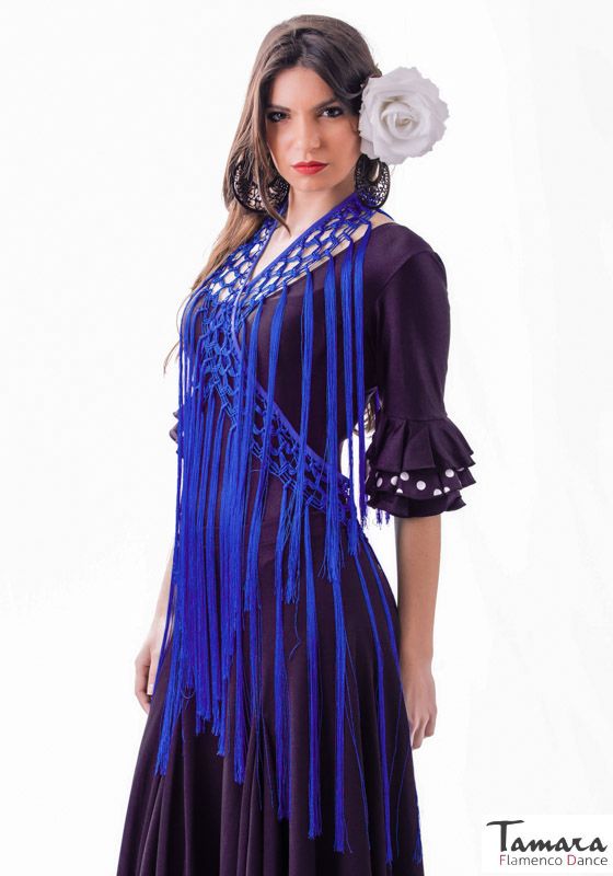 Fleco para baile TAMARA ( 2 metros) Añil (Indigo)