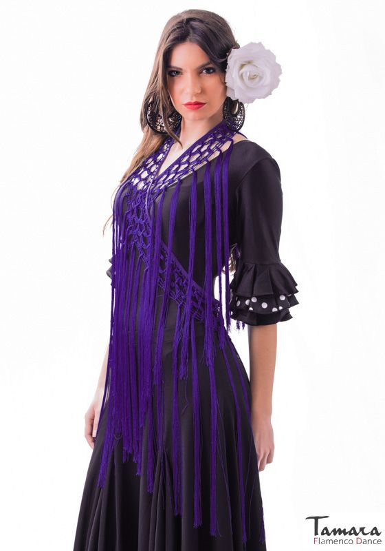 Fleco para baile TAMARA ( 2 metros) Morado
