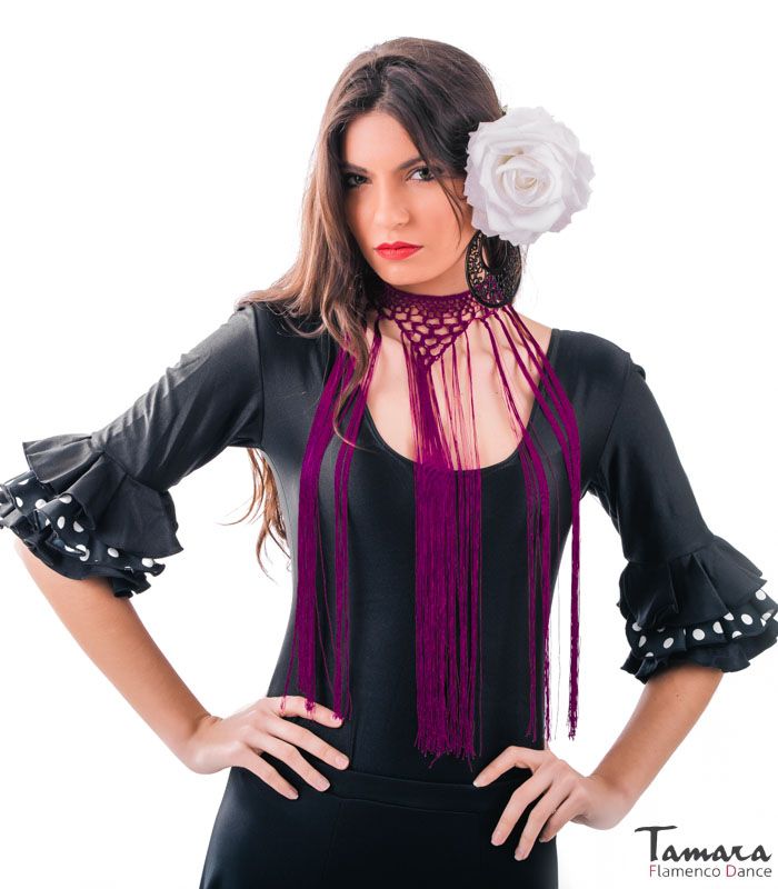 Gargantilla de flecos TAMARA Cardenal