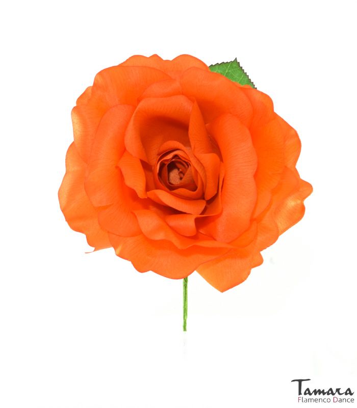 Flor Flamenca Cintia - 14 cm Naranja