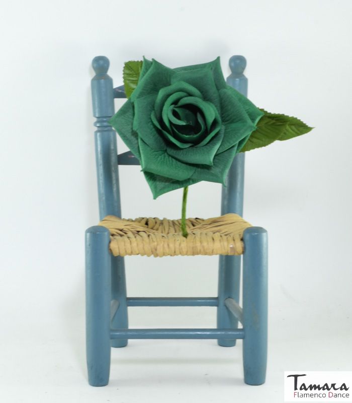 Flor Flamenca Linda - 10 cm Verde Botella