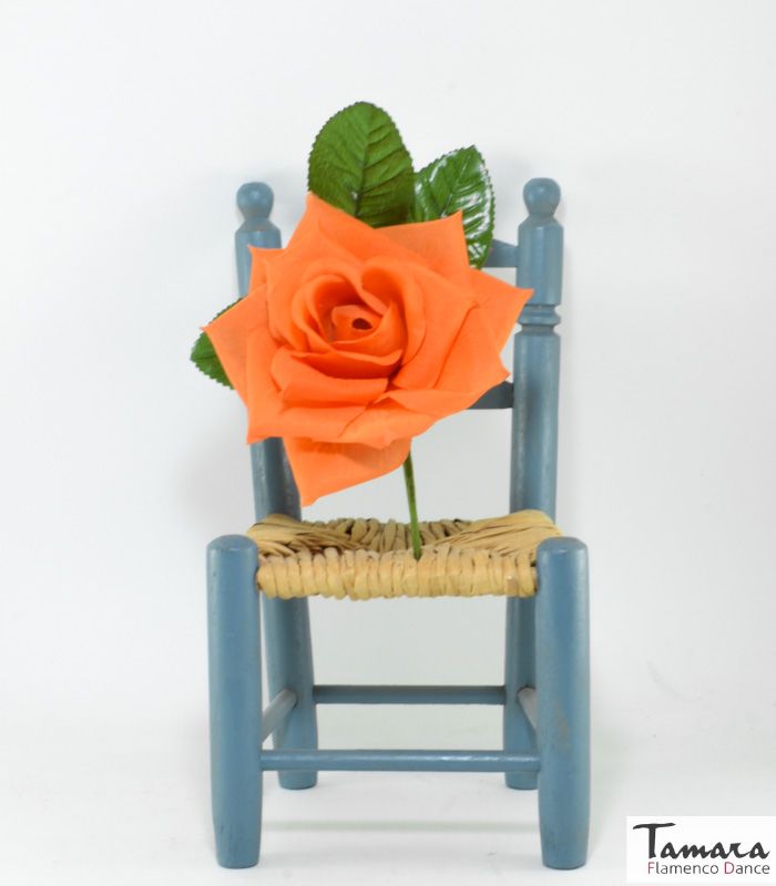 Flor Flamenca Linda - 10 cm Naranja