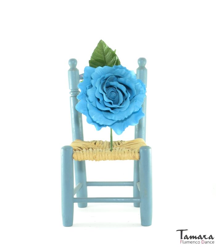 Flor Flamenca Bolero - 10 cm Turquesa