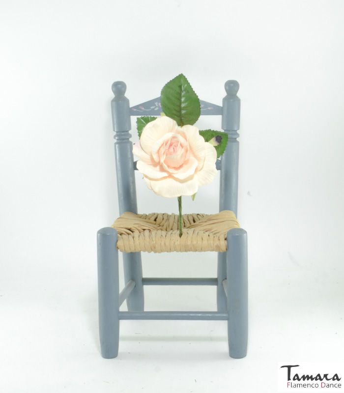 Flor flamenca Bombon - 8 cm Beige