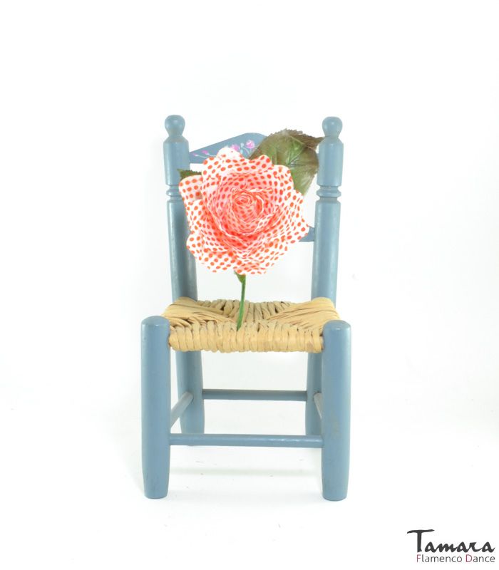 Flor flamenca Lunares - 9 cm Naranja