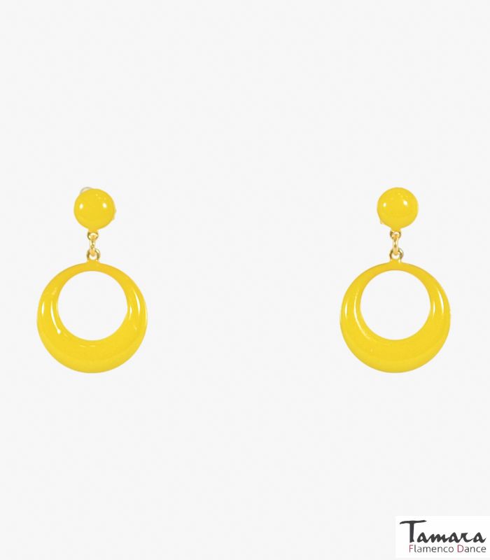 Argolla flamenca - Metal 4.7 cm Amarillo