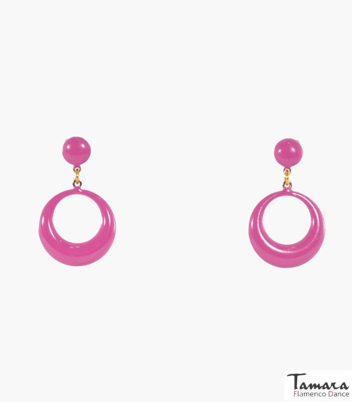 Argolla flamenca - Metal 4.7 cm Rosa