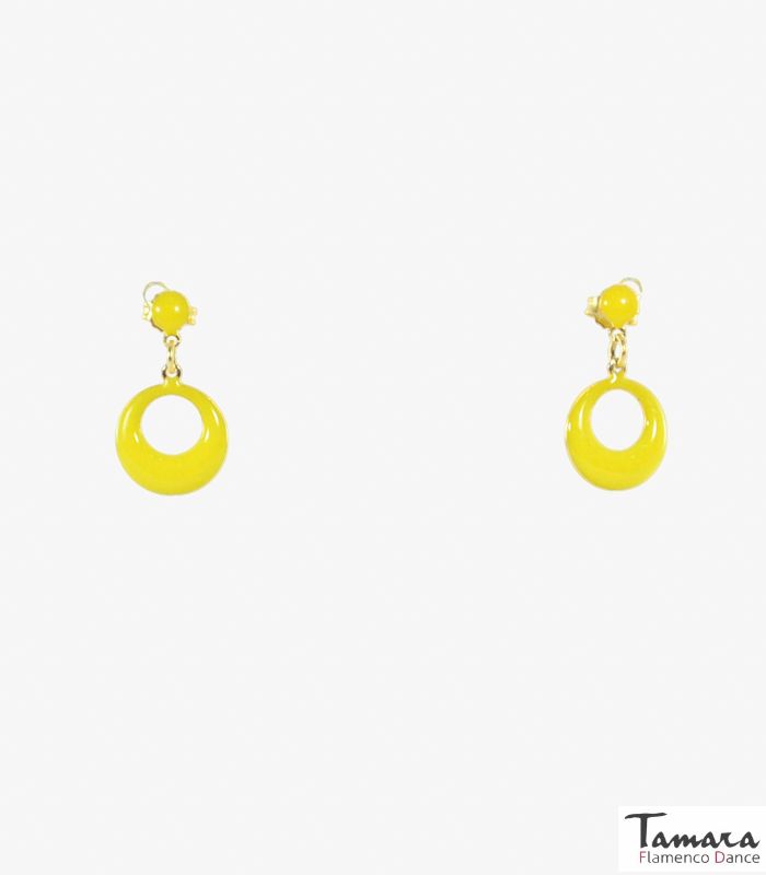 Argolla flamenca - Metal 2 cm Amarillo