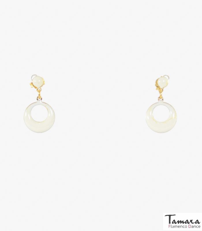 Argolla flamenca - Metal 2 cm Marfil