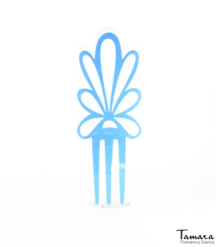 Peina flamenco Cala - Acetato 21 cm Celeste