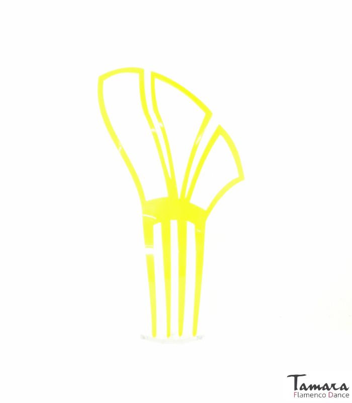 Peina flamenco Hortensia - Acetato 21 cm Amarillo