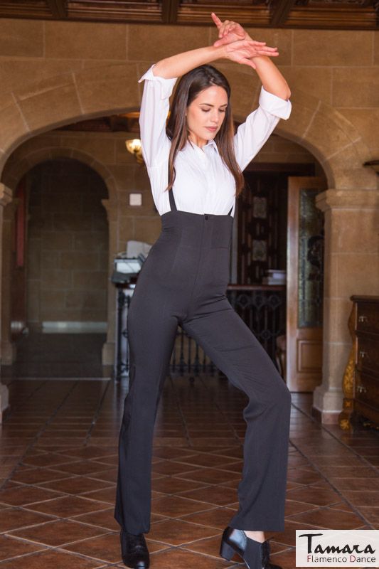 Pantalon elástico Bailaor / Bailaora ( Unisex) con tirantes 40