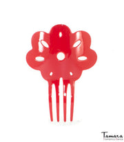 Peineta flamenca Clavelito - Plástico 14 cm Verde Agua