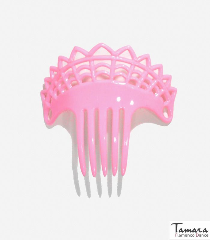 Peineta flamenca Acacia - Plástico 9.5 cm Rosa