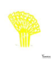 Peineta flamenca Albahaca - Plástico 9.5 cm Añil (Indigo)