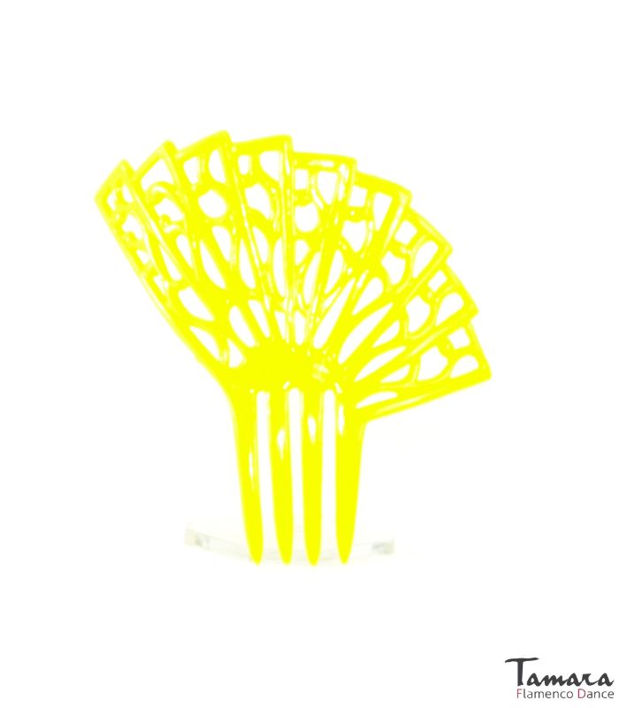 Peineta flamenca Albahaca - Plástico 9.5 cm Añil (Indigo)