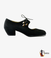 Zapatos de flamenco Jaleo ante negro cubano Negro